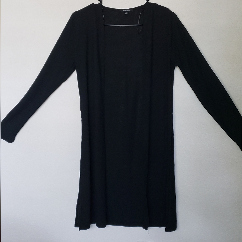 Black Side Slit Cardigan | Size S